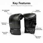 6oz Boxing Bag Gloves – Muay Thai, Kickboxing & MMA Training Gloves