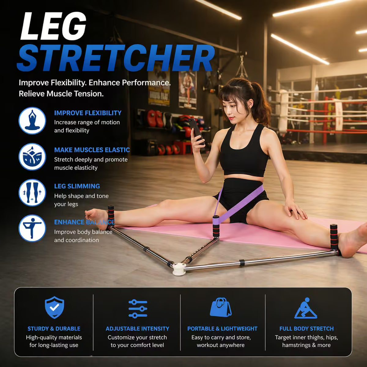 3-Bar Leg Stretcher | Kick Higher, Faster, Harder & WIN!