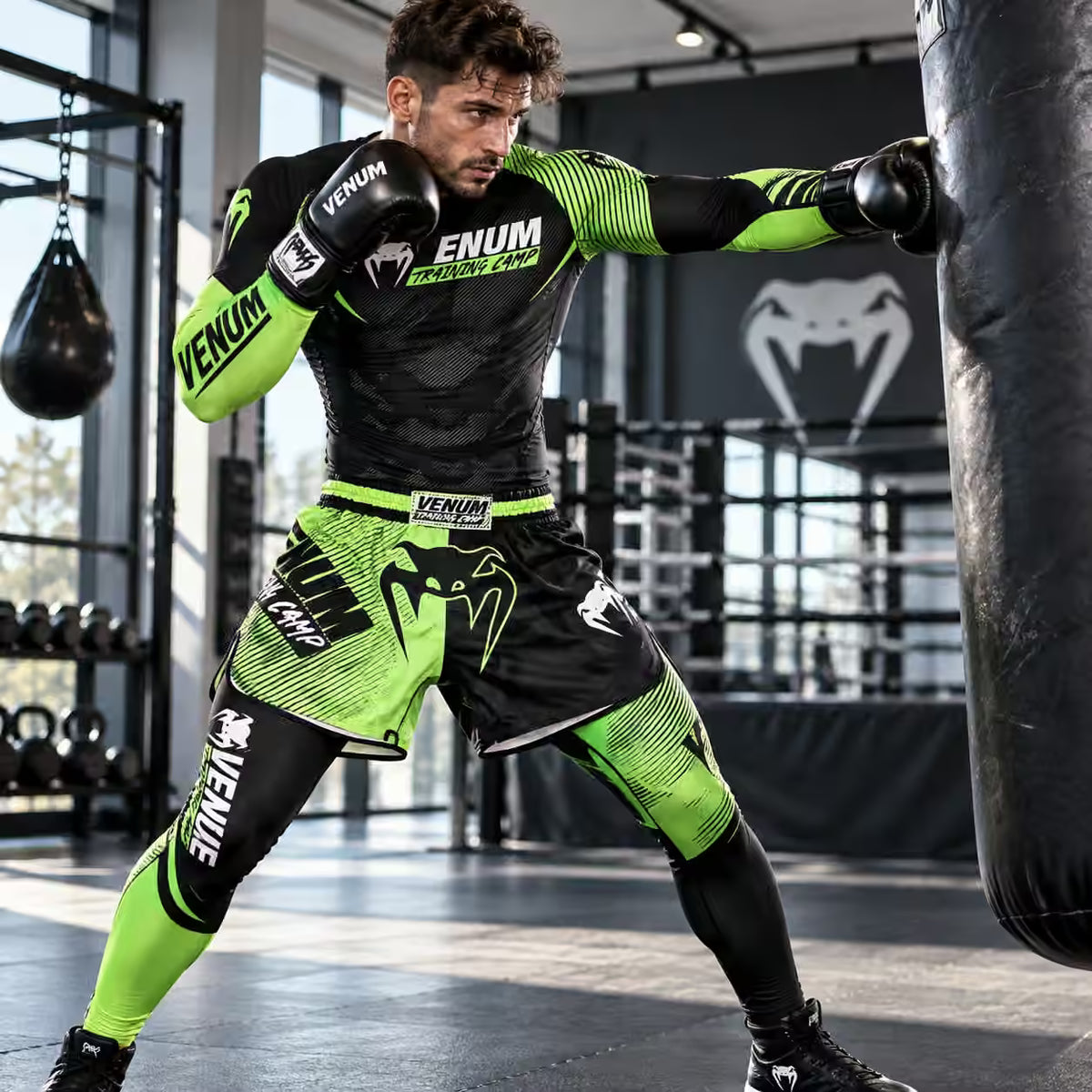 Men’s MMA & BJJ 3-Piece Rash Guard Set – No-Gi Grappling & Muay Thai Training Gear