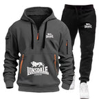 Lonsdale tracksuit with hoodie and pants on a white background