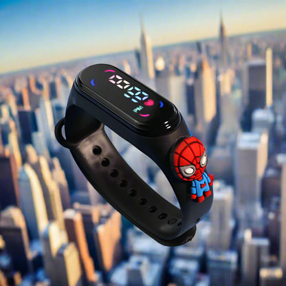 Fashion Mickey & Marvel Superhero Children's LED Sports Watches | Waterproof & Touch Display ⌚✨ - FitZone360