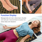 Massage Yoga Mat for Back Pain Relief, Needle Yoga Massage Mat with Acupressure - FitZone360