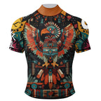 Colorful shirt with an eagle design on a white background