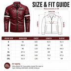 Men’s Vintage Motorcycle Jacket | Embroidered Biker Bomber Coat