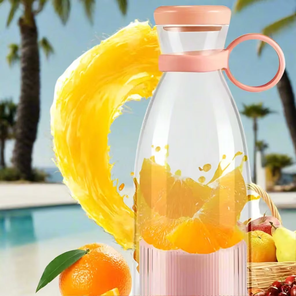 Portable USB Rechargeable Mini Blender & Fresh Fruit Juicer | Smoothie Maker for Travel, Gym & Home | FitZone360