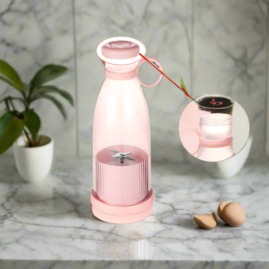 Portable USB Rechargeable Mixer & Fresh Fruit Juicer | Perfect for Smoothies & Juices - FitZone360