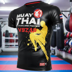 Fashion Muay Thai Sports T-Shirt | Lightweight, Breathable Fitness & Combat Training Tee - FitZone360