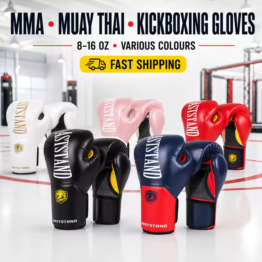 Boxing Gloves for MMA, Muay Thai & Kickboxing – 8–16 oz