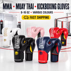 Boxing Gloves for MMA, Muay Thai & Kickboxing – 8–16 oz