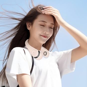 Mini Hanging Neck Fan | Portable USB Rechargeable Air Cooler with Digital Display - FitZone360