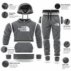 The North Face Tracksuit Set – Hooded Sweatshirt & Jogging Pants for Men & Women
