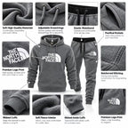 The North Face Tracksuit Set – Hooded Sweatshirt & Jogging Pants for Men & Women