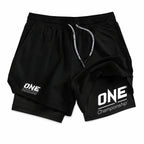 One Championship 2 Layer Compression Shorts | MMA Muay Thai Boxing