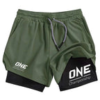 One Championship 2 Layer Compression Shorts | MMA Muay Thai Boxing