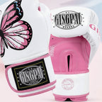 Beautiful Pink & White Butterfly Boxing Gloves | Best Quality-Premium Muay Thai, Kickboxing Gloves - FitZone360