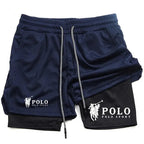POLO Double Layer 2-in-1 Fitness Shorts - FitZone360