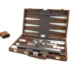 Premium Backgammon Set with Carry Case – Classic Board Game for Home, Travel & Gifts