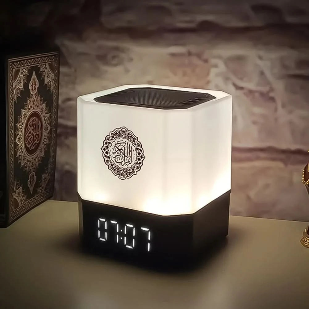 Bluetooth LED Speaker Clock | Wireless Night Light with Call-to-Prayer Feature - FitZone360