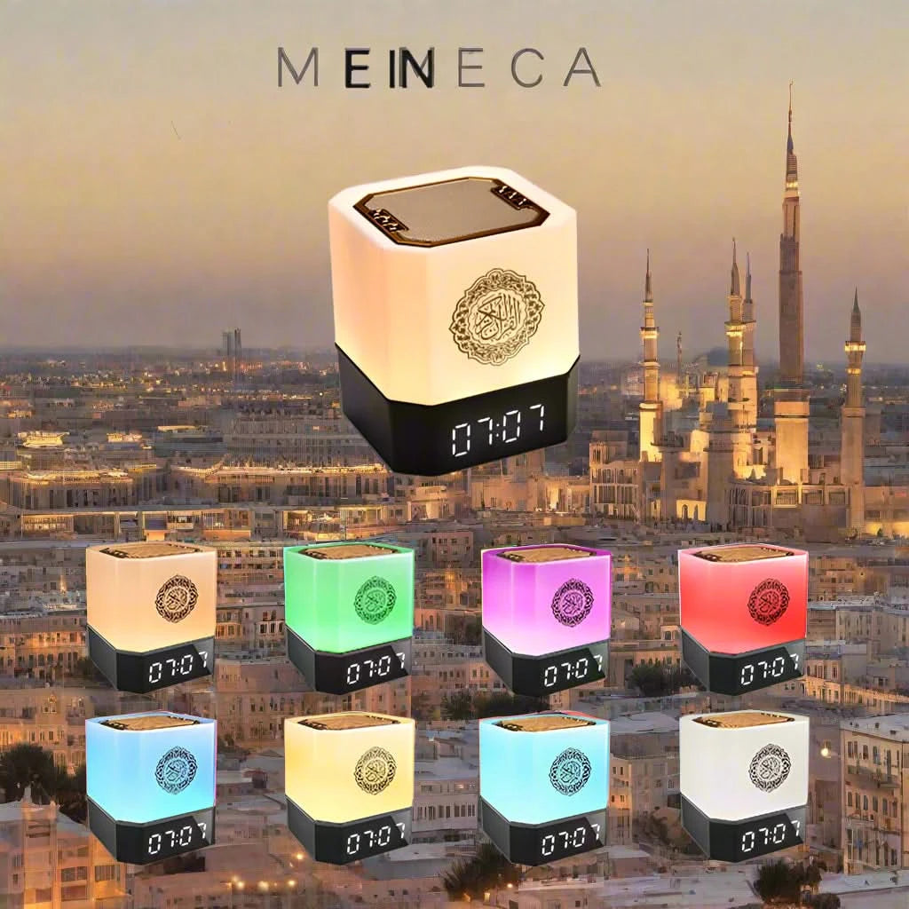 Bluetooth LED Speaker Clock | Wireless Night Light with Call-to-Prayer Feature - FitZone360