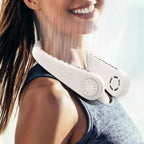 Mini Hanging Neck Fan | Portable USB Rechargeable Air Cooler with Digital Display - FitZone360