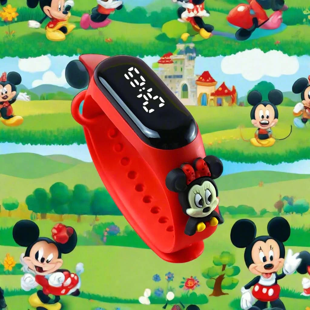 Fashion Mickey & Marvel Superhero Children's LED Sports Watches | Waterproof & Touch Display - FitZone360