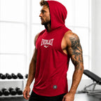 Everlast Men’s Sleeveless Hoodie Vest | Muscle Fit Training Tank