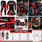 Men’s MMA & BJJ 3-Piece Rash Guard Set – No-Gi Grappling & Muay Thai Training Gear