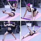 Yoga Pilates Bar with Resistance Bands | Full-Body Workout for Strength, Toning & Stretching - FitZone360