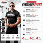 Men’s Samurai Performance Compression T-Shirt – Quick-Dry Gym, Running, MMA & Fitness Training Top