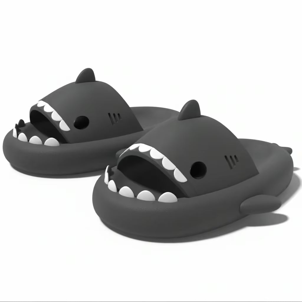 🦈 Shark Summer Slippers | Ultra-Soft Comfort with Non-Slip Grip & Elevated Sole
