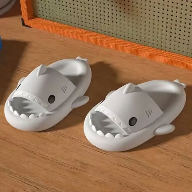 🦈 Shark Summer Slippers | Ultra-Soft Comfort with Non-Slip Grip & Elevated Sole