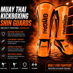 MMA Muay Thai Kickboxing Shin Guards | Mixed Martial Arts Protective Shin Pads