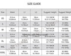 Hithard size guide chart for clothing with measurements in centimeters and inches.