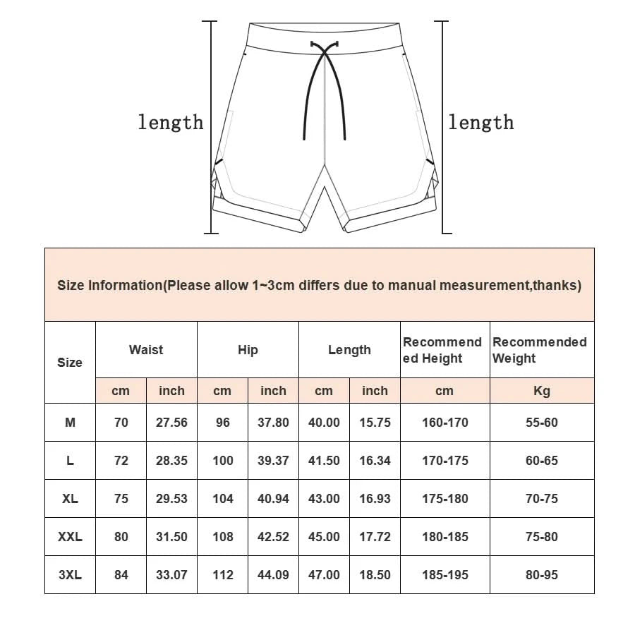 Men's 2-in-1 Camo Gym Running Shorts | Quick Dry, Summer Workout Activewear - FitZone360