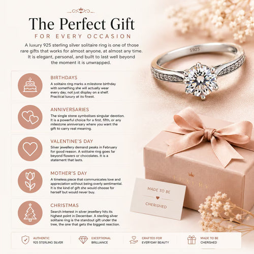 925 Sterling Silver | Classic Solitaire Ring