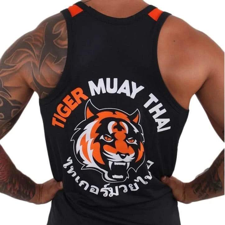 Tiger Muay Thai Vest Top | Authentic Training Tank from Phuket, Thailand - FitZone360