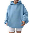 Trendy Solid Color Sports Hoodies | Fleece Sweatshirts for Men & Women | Couple Pullover for Spring & Autumn - FitZone360