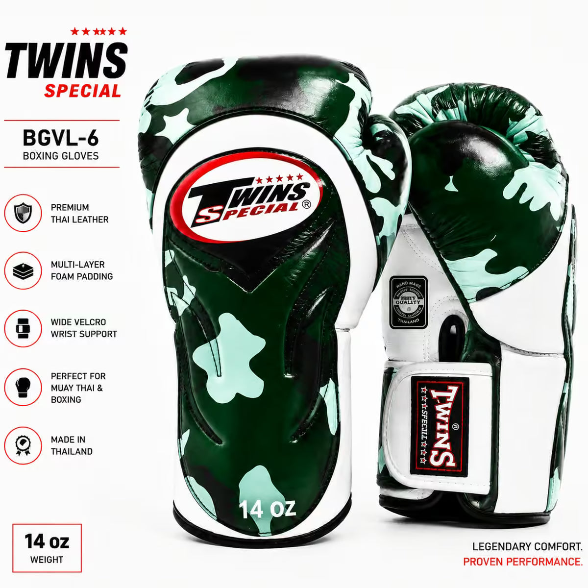 Twins Special Boxing Gloves BGVL-6 | Premium Muay Thai & Boxing Training Gloves