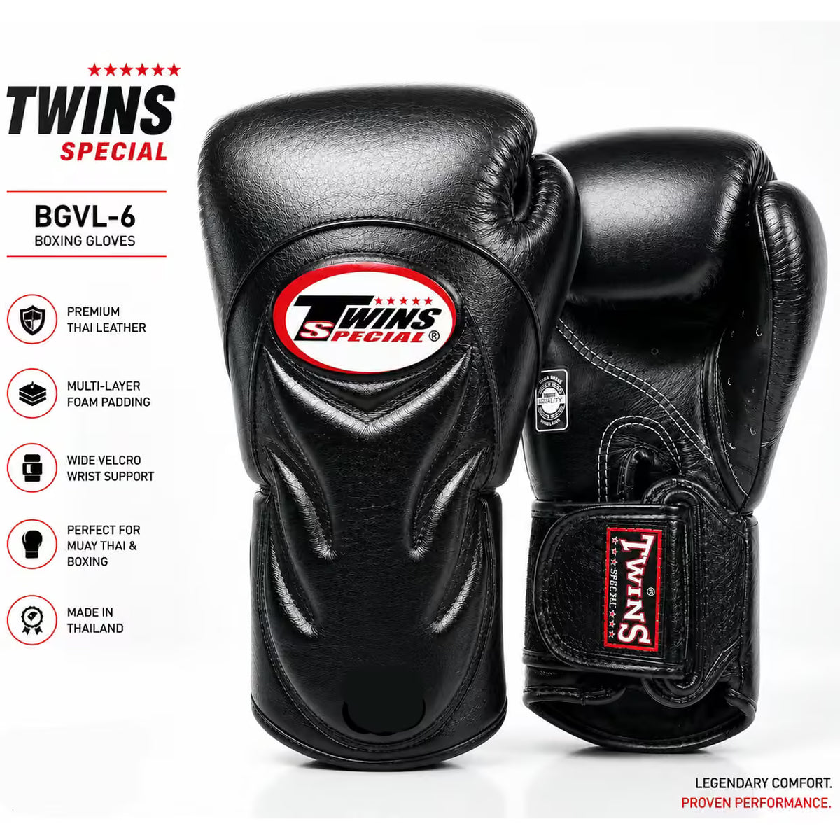 Twins Special Boxing Gloves BGVL-6 | Premium Muay Thai & Boxing Training Gloves