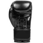 Pair of twins special black boxing gloves on a white background