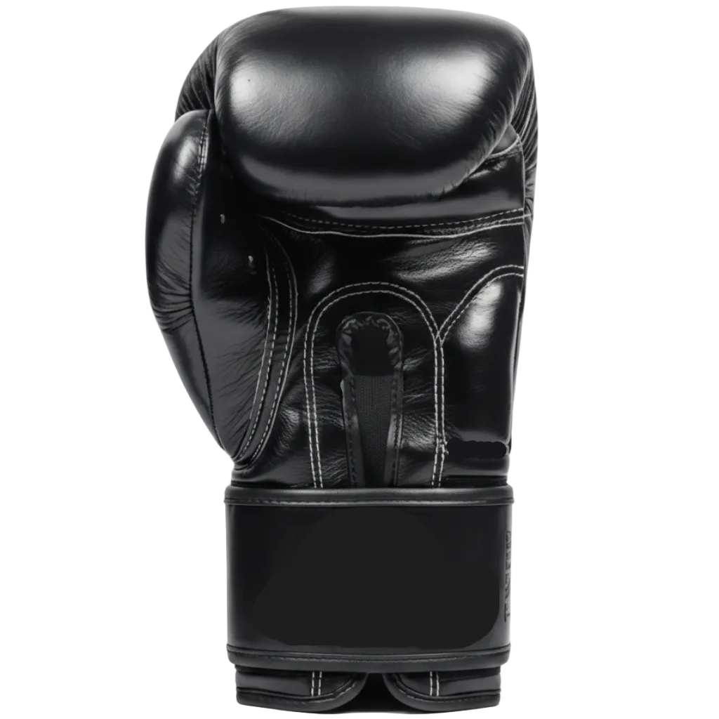 Pair of twins special black boxing gloves on a white background