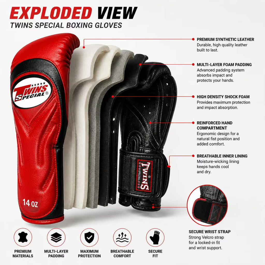 Twins Special Boxing Gloves BGVL-6 | Premium Muay Thai & Boxing Training Gloves