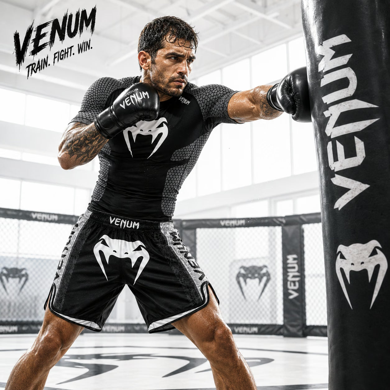MMA Boxing Muay Thai Shirt & Shorts Set | Quick-Dry Breathable