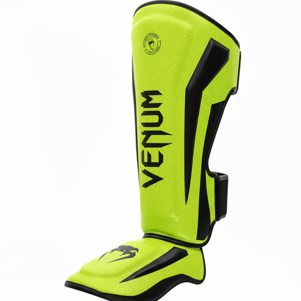 Venum Muay Thai Shin Guards – Black & Gold | Premium Shin & Instep Protection