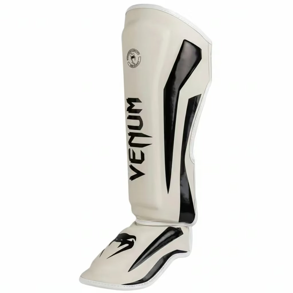 Venum Muay Thai Shin Guards – Black & Gold | Premium Shin & Instep Protection