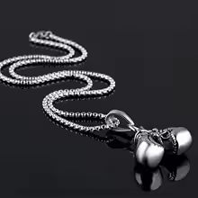 Vintage Boxing | Gloves Titanium Necklace