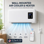 Wall-Mounted Air Cooler-Heater | Air Conditioner-Cooling Fan Heater with Remote Control