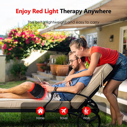 Red Light Therapy Belt | Discomfort Relief & Muscle Recovery Device - FitZone360