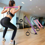 Yoga Pilates Bar with Resistance Bands | Full-Body Workout for Strength, Toning & Stretching - FitZone360
