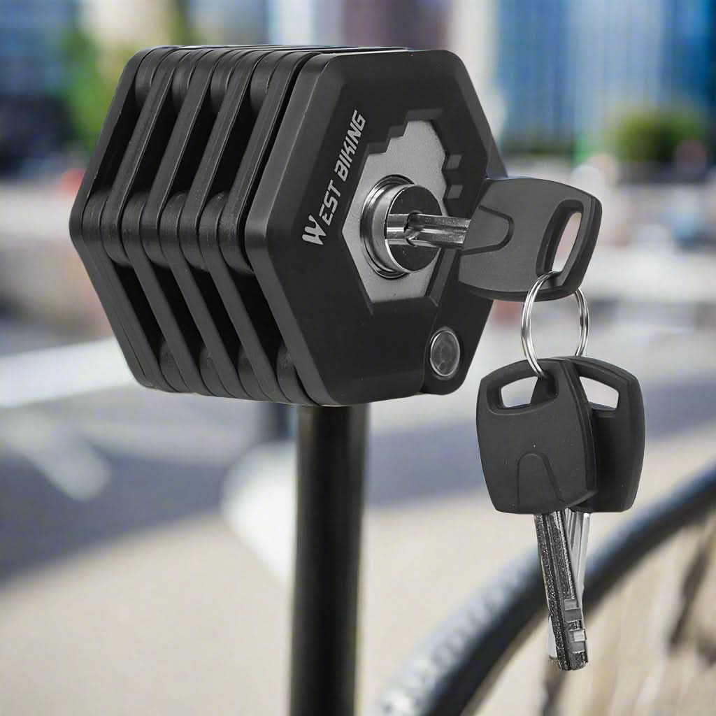 Ultimate Lock | Mountain Bicycle Electric Bike Anti-Theft Folding Chain Key Lock - FitZone360